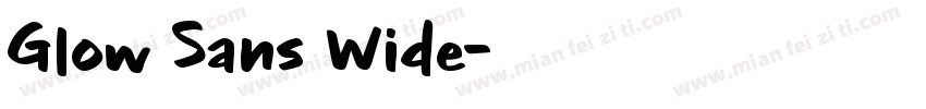 Glow Sans Wide字体转换